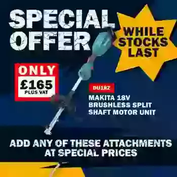 Makita Offer On Attachments for Brushless Split Shaft Motor Unit